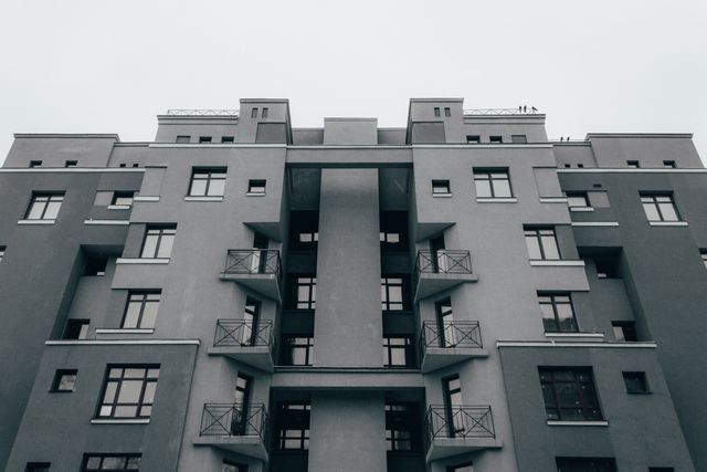 widok bloków w Katowicach